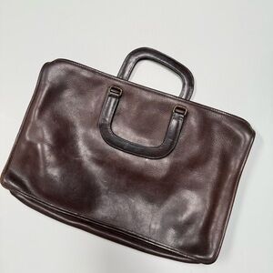 Vintage Coach Slim Satchel Bonnie Cashin Brown 70s GUC Made in NYC Glue In